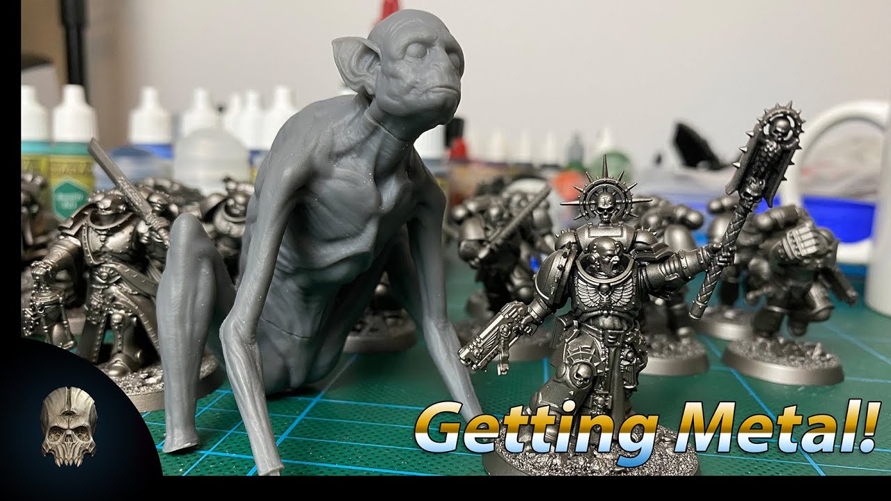 Hobby Vlog #1 - Metallic Space Marine Painting and 3D Printing Characters!