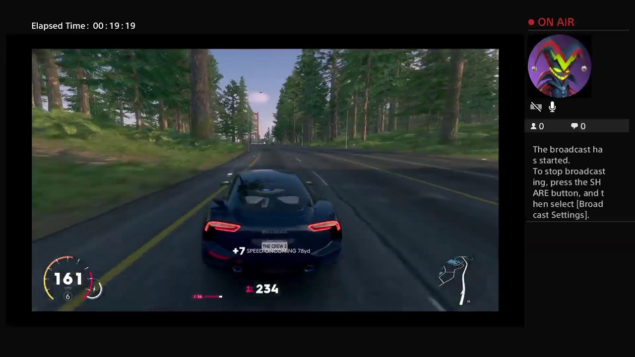 Almost crashed in race