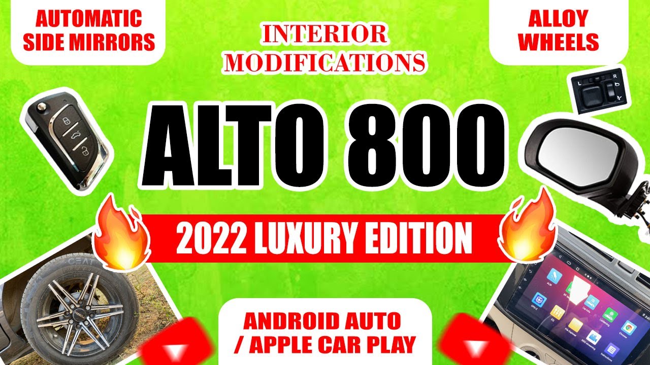 2022 ALTO Modified Luxury Edition  | Autofolding Side Mirror | 13 Inch Alloy Wheel | Android & Apple
