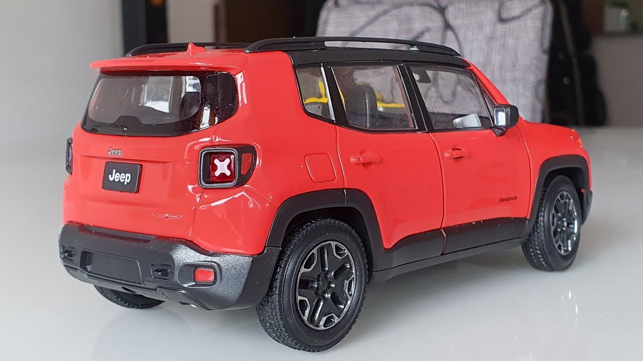 Jeep Renegade escala 1/24 welly  unboxing 