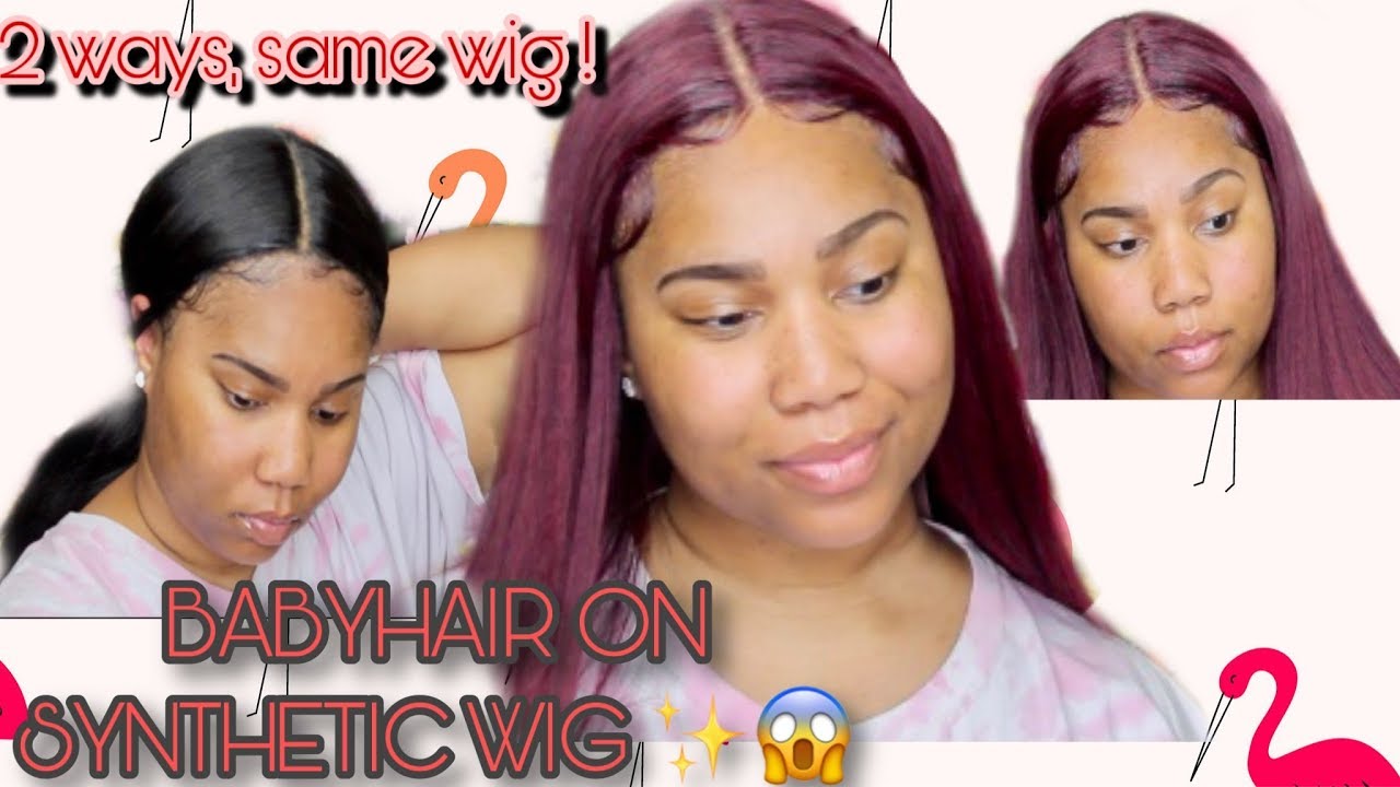 *HIGHLY REQUESTED*  HOW TO DO BABY HAIR ON A SYNTHETIC WIG !| NATURAL & BOLD| SAWLIFE