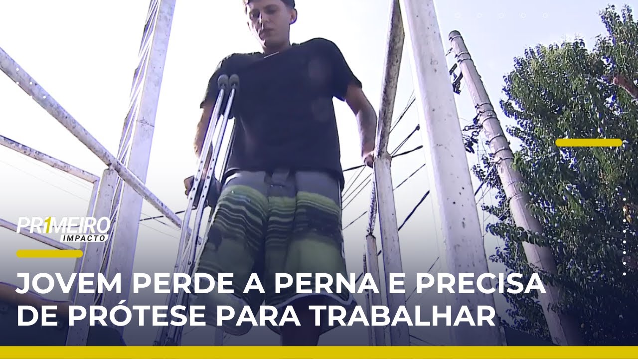 Rapaz luta para voltar a trabalhar após perder a perna em acidente | Primeiro Impacto (28/04/25)