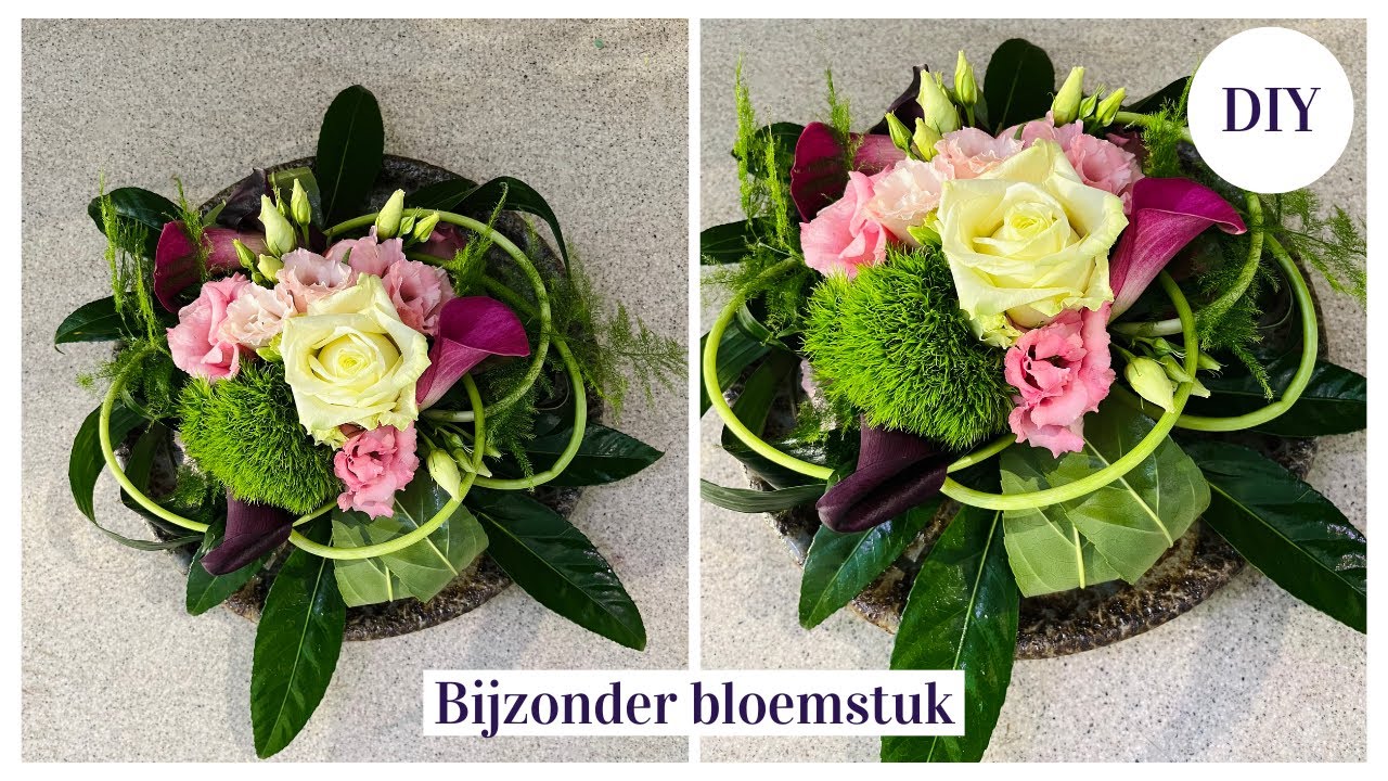 Verbindend BLOEMSTUK | Cursus Bloemschikken #159 | Carlein Tukkers | #DIY #bloemschikken