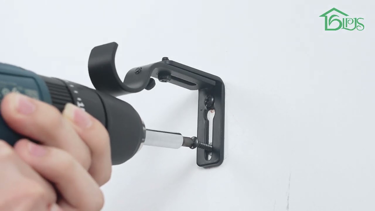 L shaped Curtain Rod Brackets Adjustable Drapery Holders Hooks