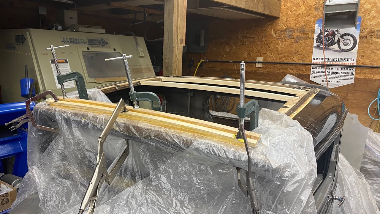 Top wood repair ford 1931 model a coupe