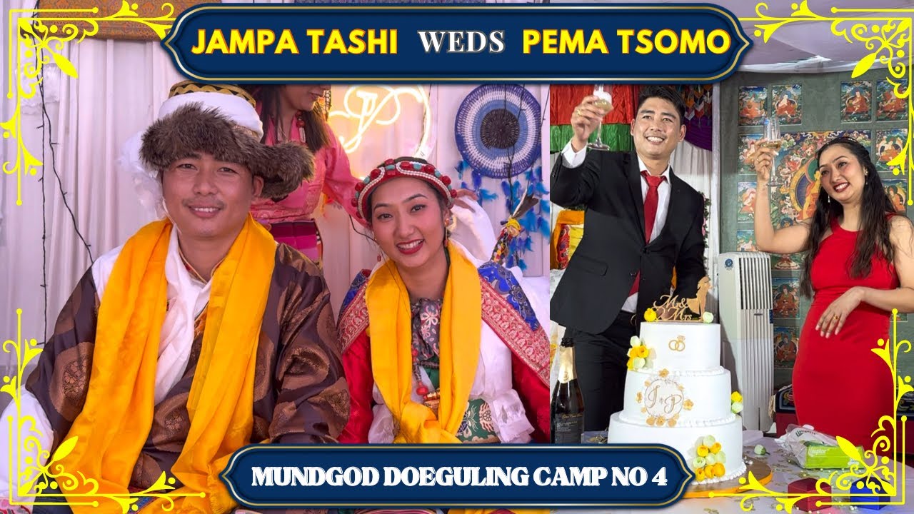 Wedding Ceremony Of JAMPA TASHI & PEMA TSOMO Mundgod Doeguling Camp No 4 #mundgod #wedding #tibetan