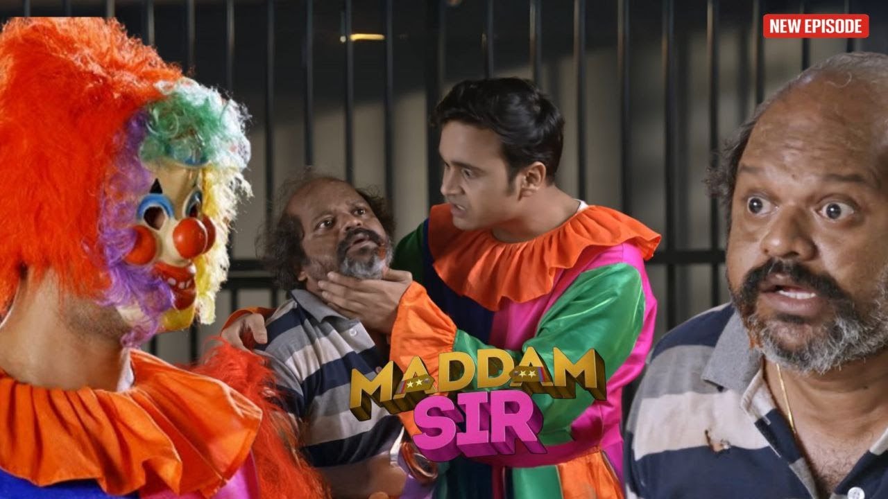 जोकर का भेष बनाकर चीते ने बिल्लू को डराया || MADAM SIR || NEW EPISODE ||