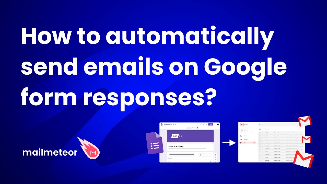Как автоматически отправлять письма с ответами на формы Google?
