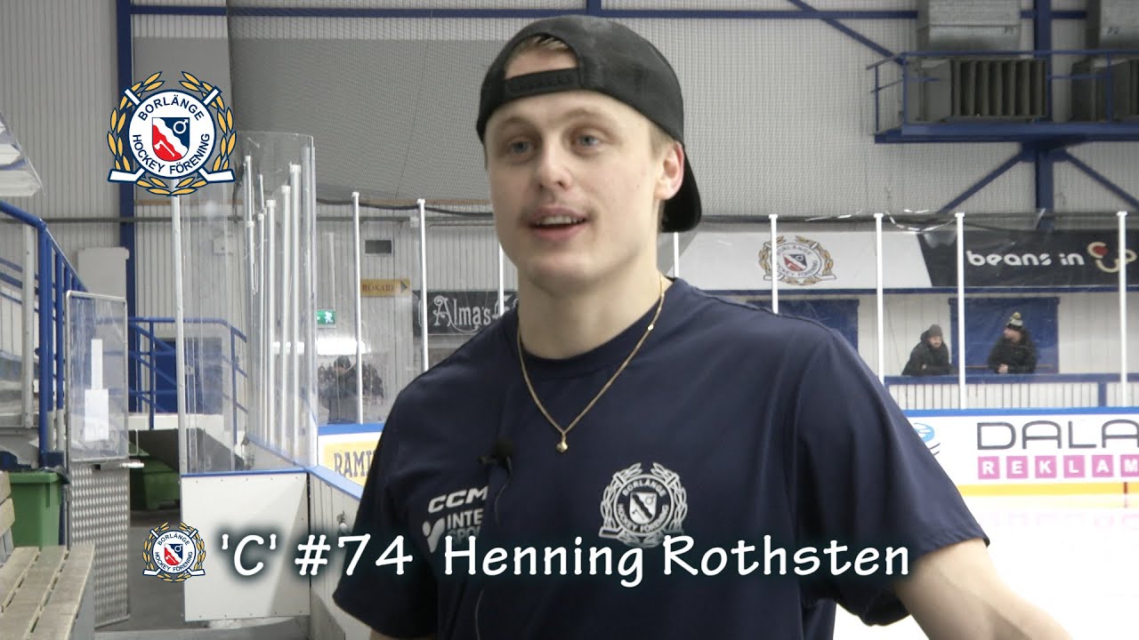 Borlänge HF:s C #74 Henning Rothsten efter hemmasegern mot Väsby