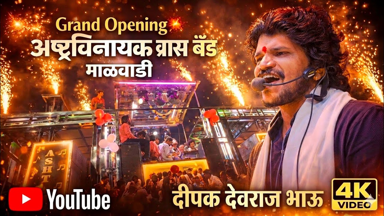 🎺 Grand Opening: अष्टविनायक ब्रास बँड माळवाडी | दीपक देवराज भाऊंची खतरनाक एंट्री 🔥 | 4K Video