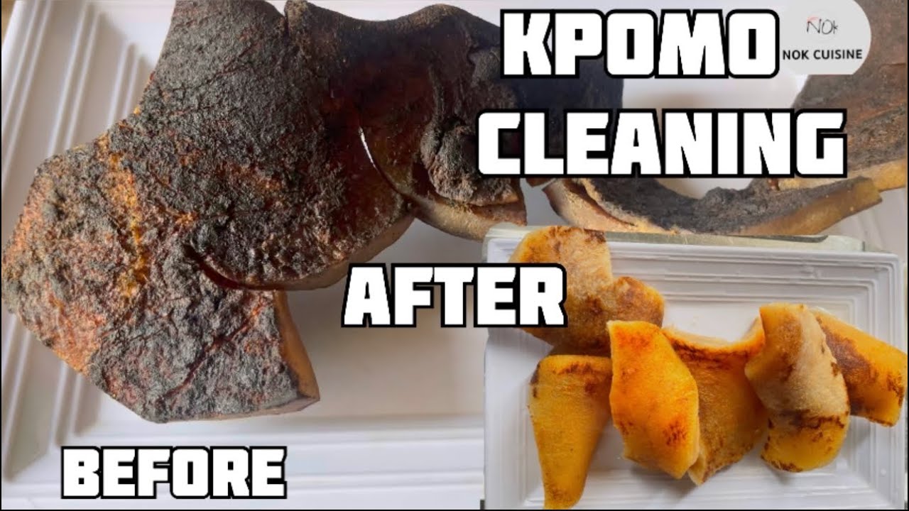 4 EASY STEP TO WASH AND CLEAN KPOMO IJEBU| COW SKIN #ponmo #kpomo #howto #cowskin #nokcuisine #pomo