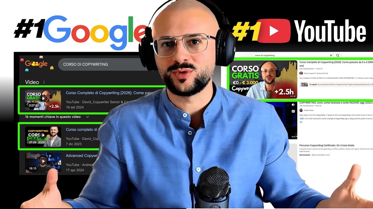 Come essere PRIMO su Google e YouTube (SENZA SITO e SENZA ADS nel 2026)