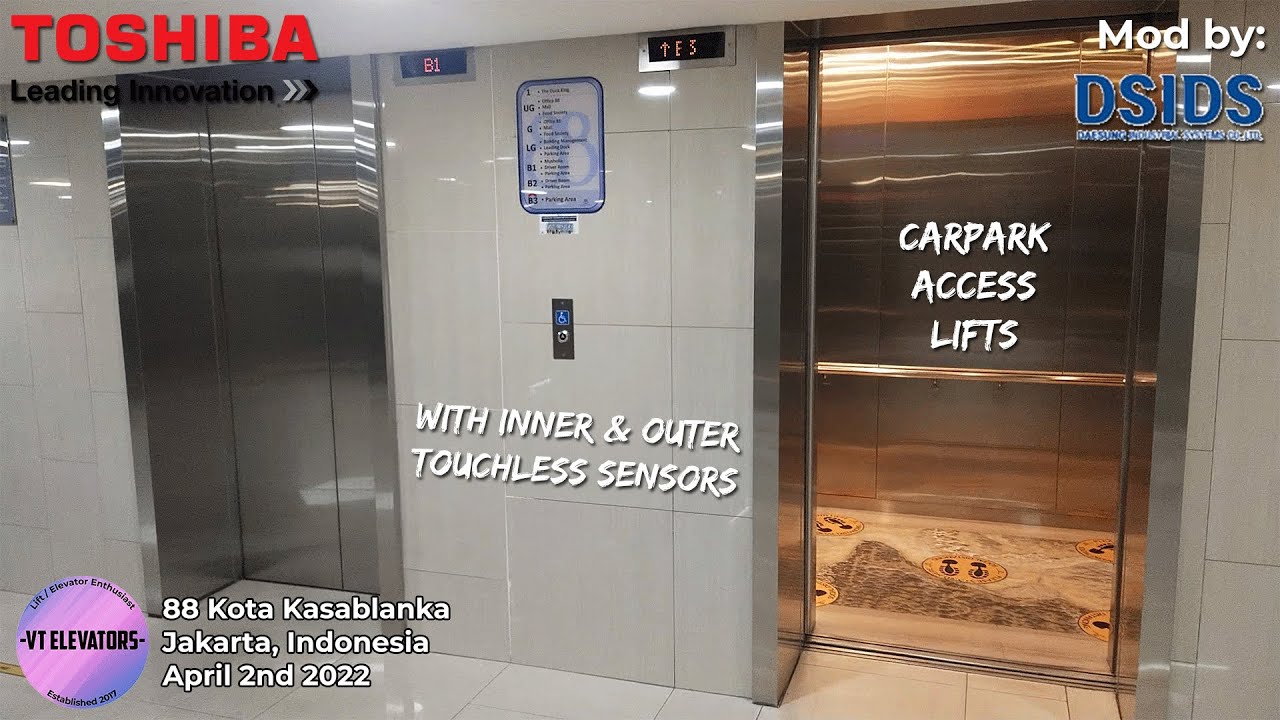 Toshiba (Mod: DAESUNG IDS) Passenger Lifts w/ Touchless - 88 Kota Kasablanka, Jakarta (Carpark)