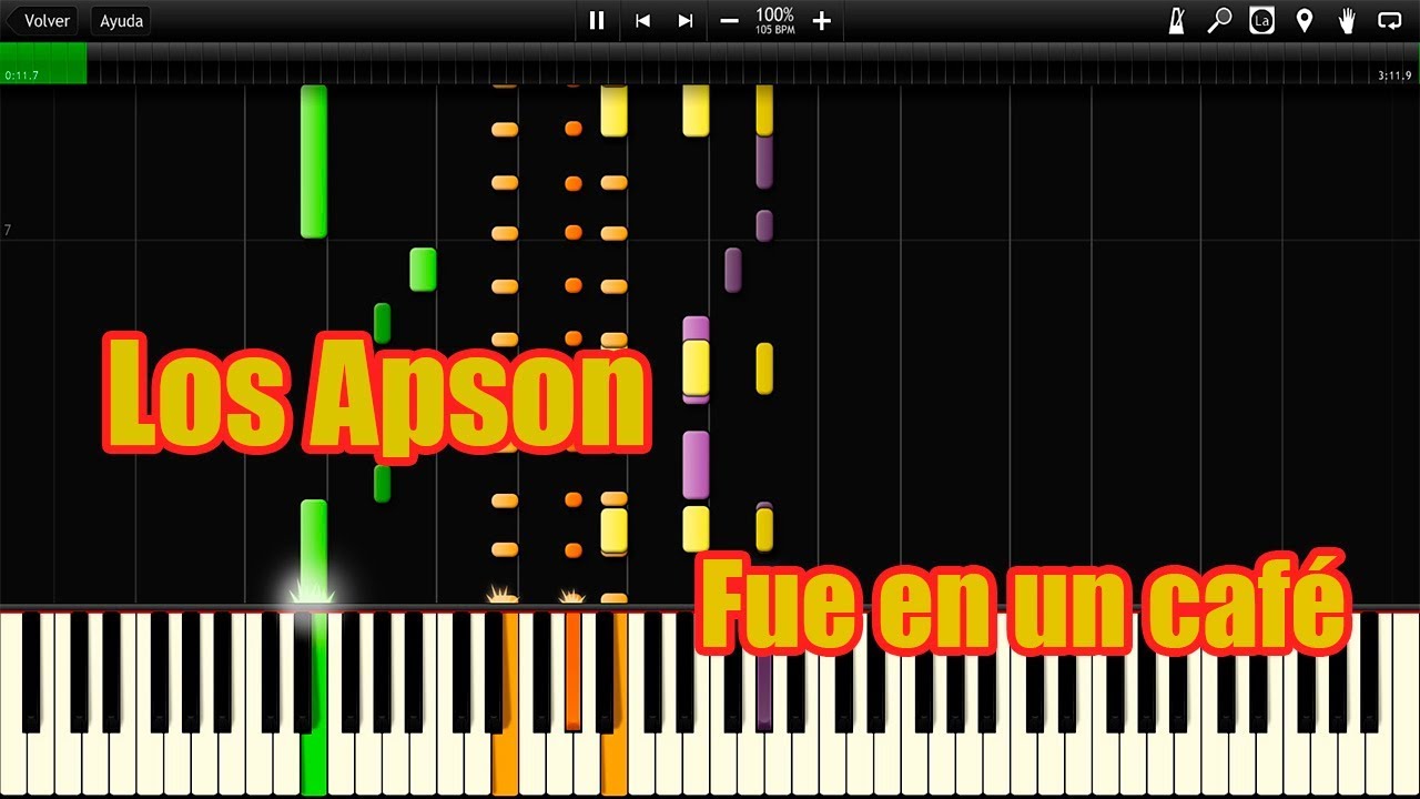 Los Apson - Fué en un café synthesia