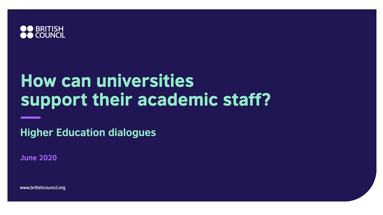 How can universities support their academic staff?