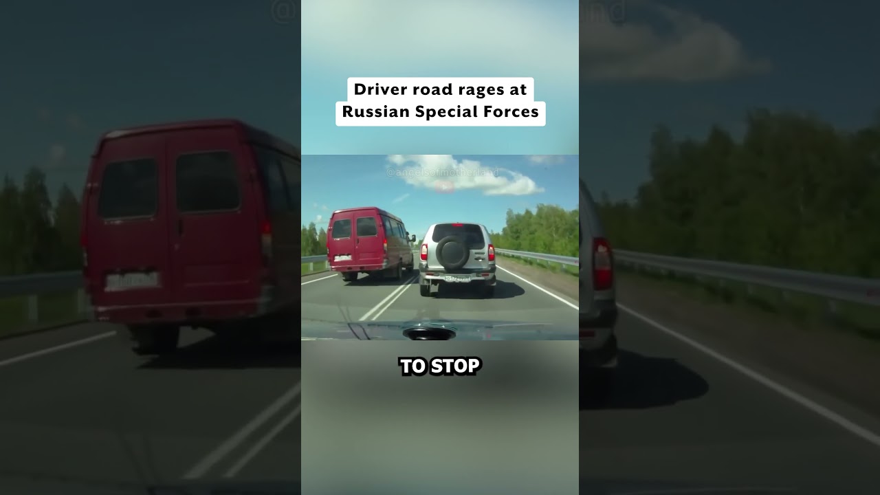 Russian special forces humble angry driver