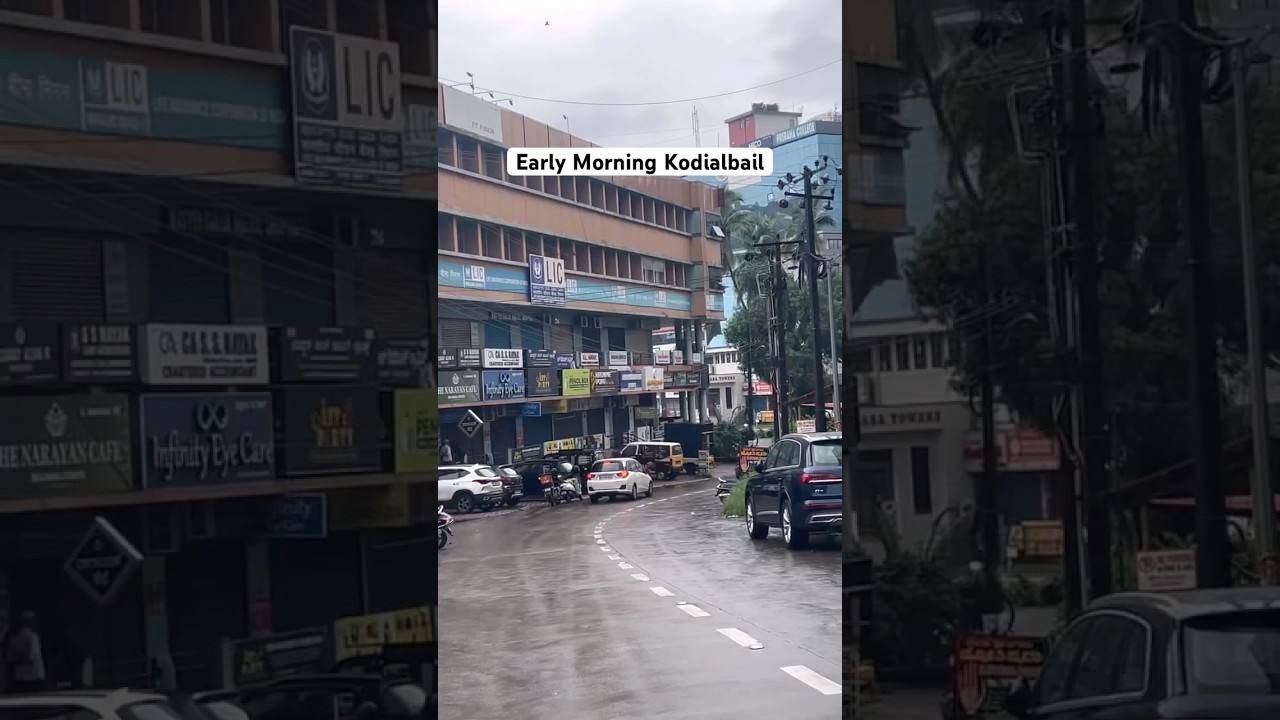 Early Morning Mangalore Kodialbail in a Rainy Day
