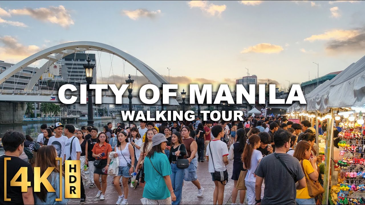 Walking Around the New and Improved MANILA CITY! | Crowded Weekend Tour at Pasig River Esplanade
