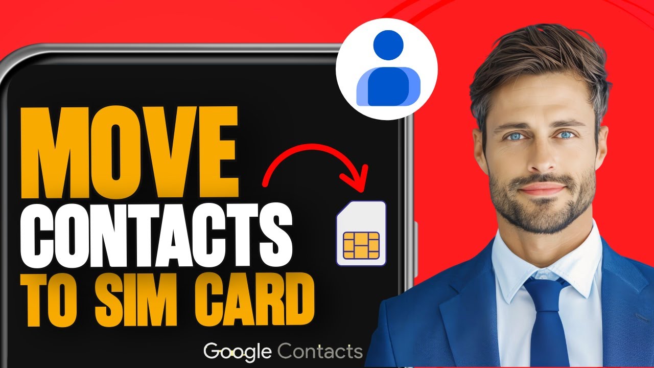 How To Move Contacts From Google Account To SIM Card | Move Google Contacts to SIM Card