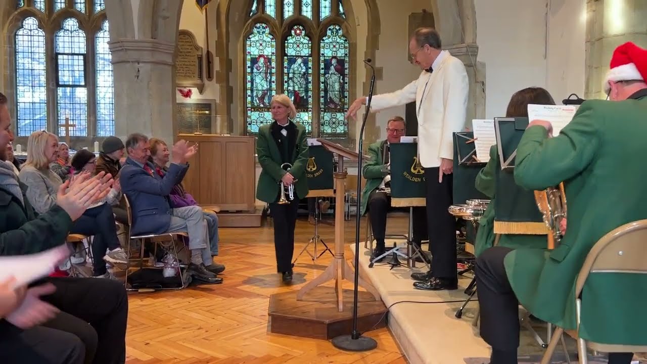 Rocking Carol, Cornet Solo by Kathy Bennett at Hailsham Parish Church Christmas Concert 10 Dec 2022