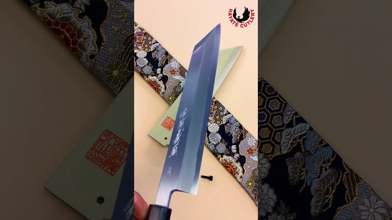 Yoshihiro Hongasumi Blue Steel Kiritsuke Multipurpose Japanese Chef Knife