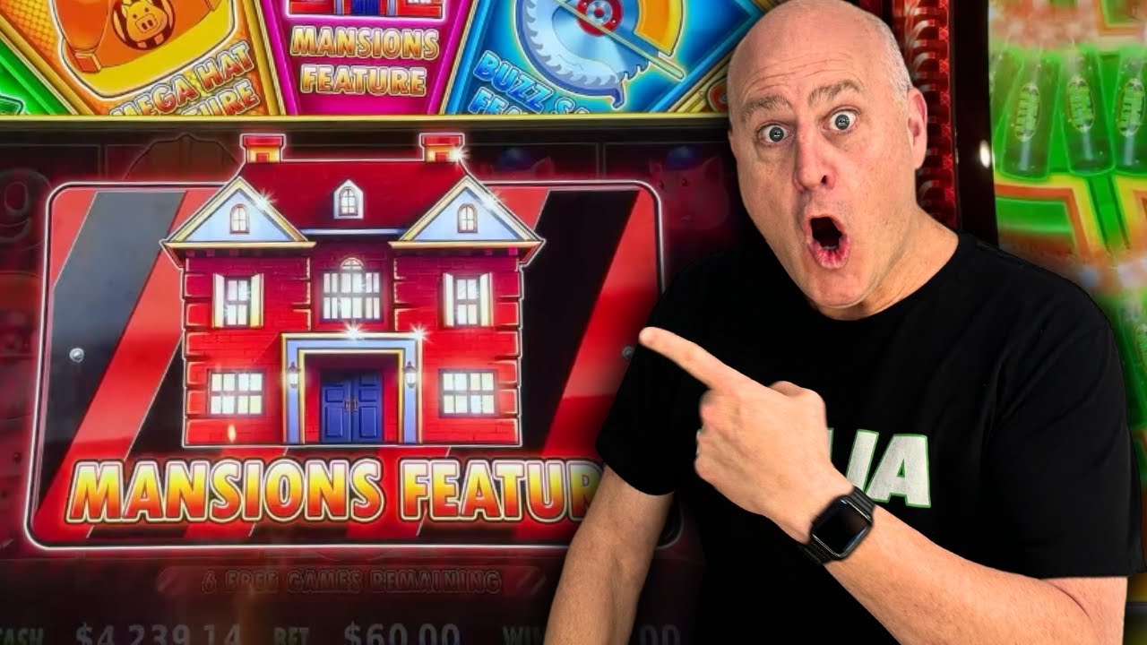 HUFF N PUFF JACKPOTS THAT GO CRAZY! #slots #casino #jackpot