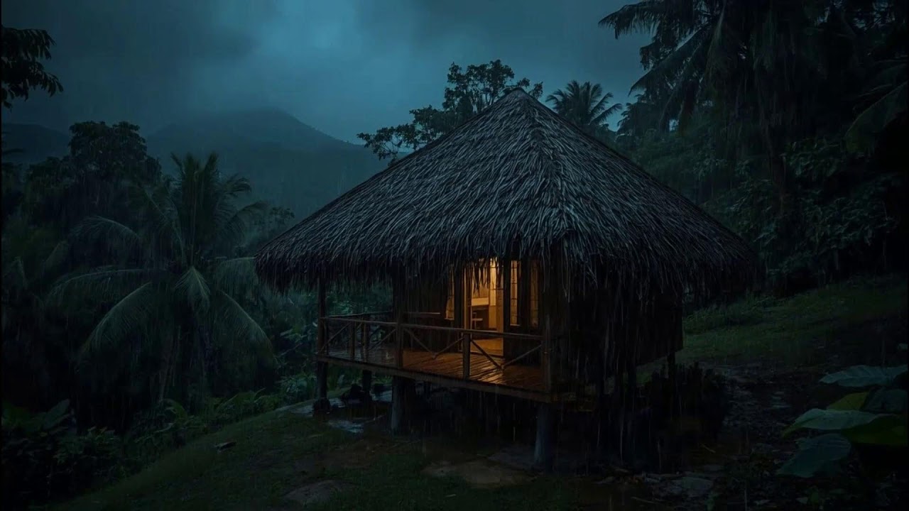 Deep Sleep Rain Sounds 🌧️ | Soft Rain Falling in a Quiet Forest at Night