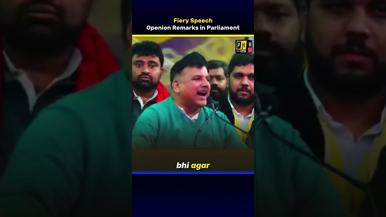 Sanjay Singh's opening remarks in Parliament | Fiery Speech | Direct News