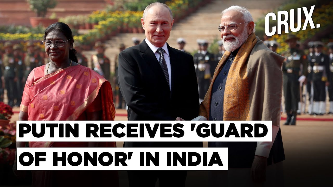 Putin Receives Ceremonial Welcome At India's Presidential Palace With Gun Salute And Guard Of Honor