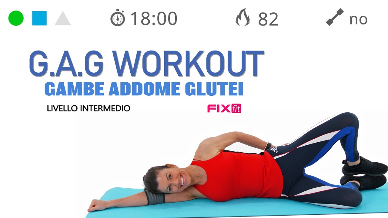 Allenamento GAG - Tonificazione Gambe Addome Glutei A Terra