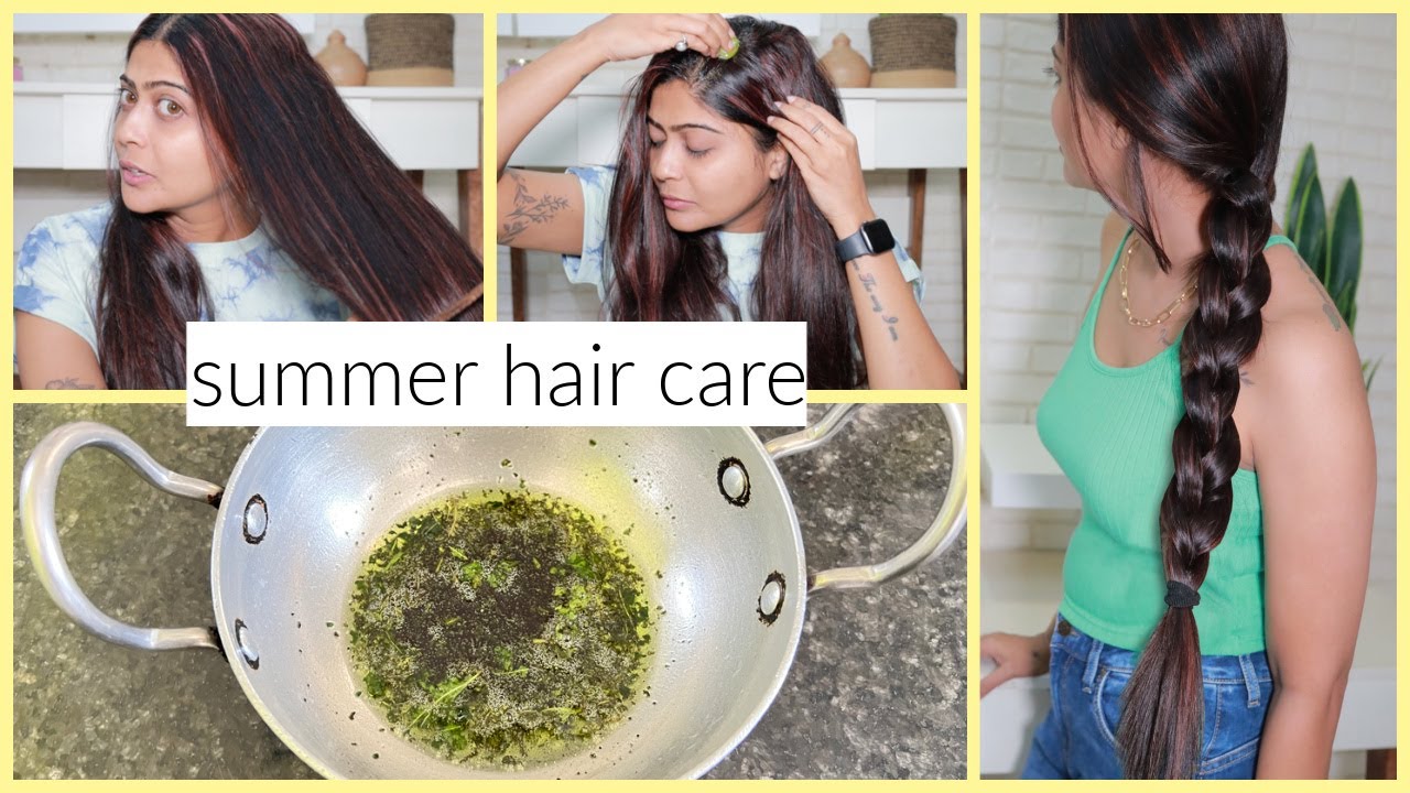 Summer Hair Care Routine- Hair Oil For Long, Strong, Thick & Shiny Hair | Stop Hair Fall