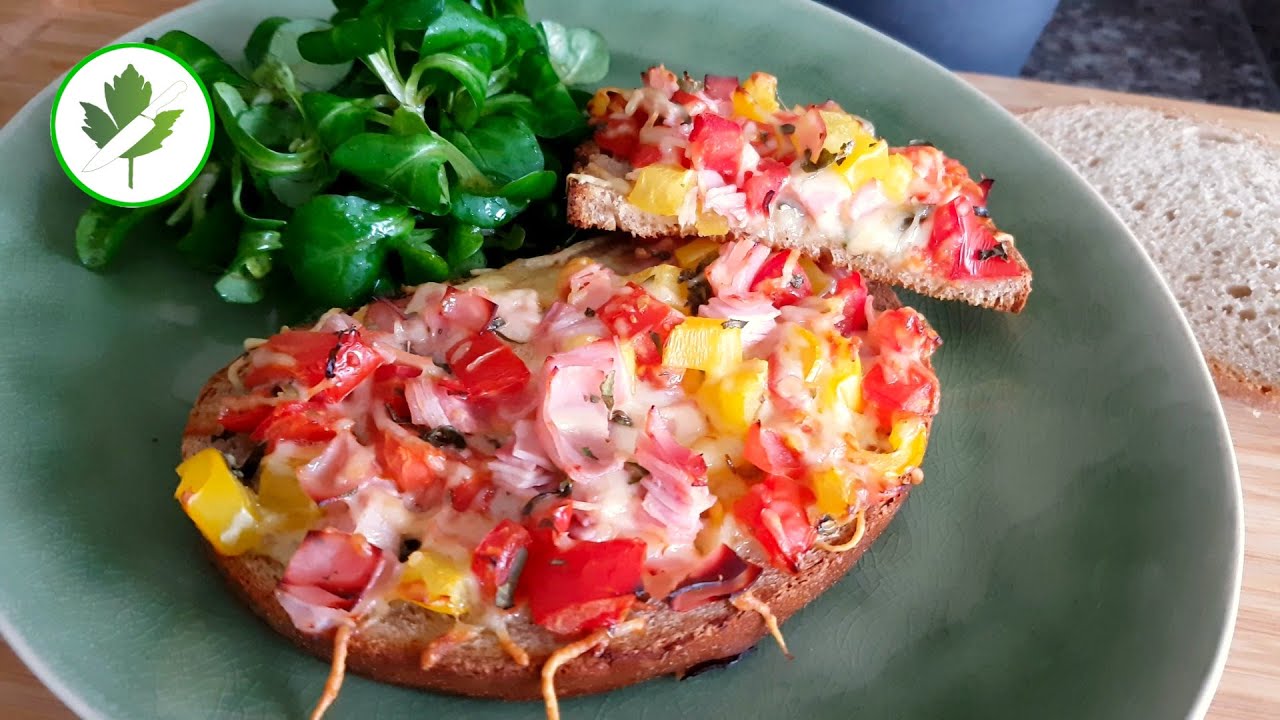 Pizzabrot? Brotpizza? Egal, Hauptsache schnell, einfach und lecker 🍕