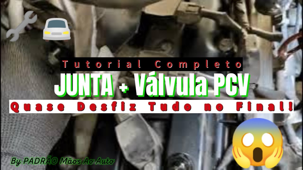 TUTORIAL COMPLETO! Troca Junta Tampa de Válvulas e PCV. Limpeza TBI. Erros e Surpresa no Final!