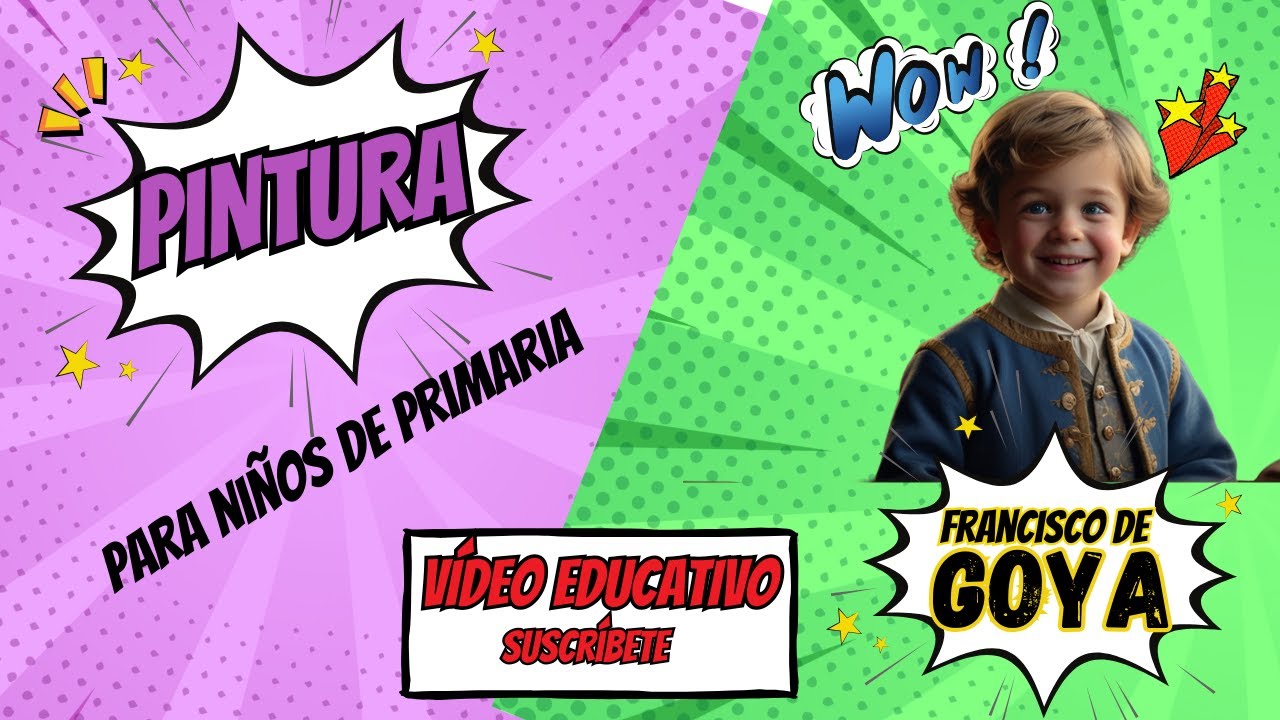VÍDEO EDUCATIVO para NIÑOS DE PRIMARIA sobre la vida y obra de Francisco de GOYA.🙌🎨💦