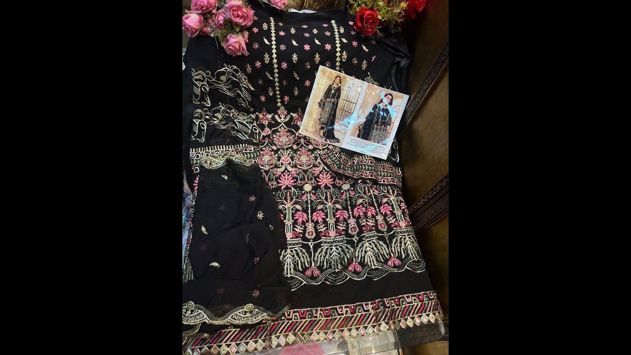 Elaf Luxury pearls work Collection Pakistani Suit price: 1350/- || Latest Pakistani Black Suit