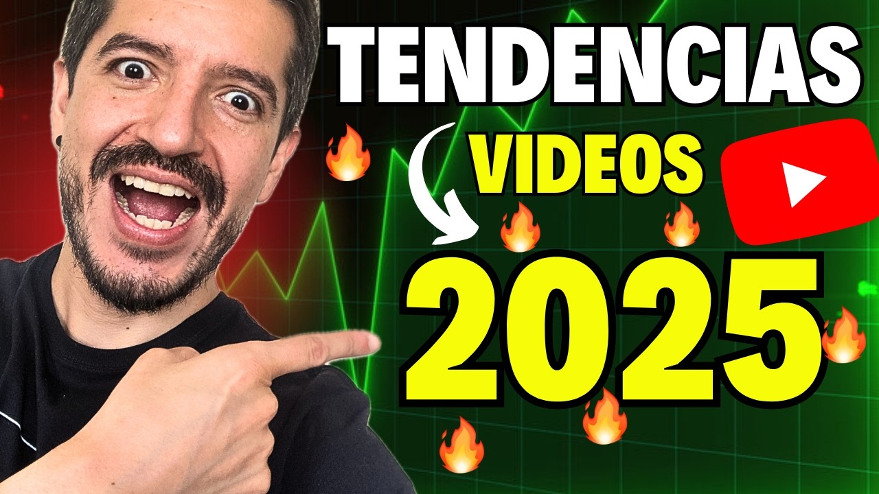 10 FORMATOS en TENDENCIA🔥 para tus VIDEOS de YOUTUBE en 2025