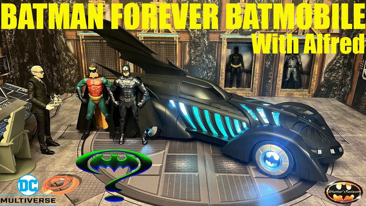 McFarlane DC Multiverse Batman Forever Batmobile With Alfred Pennyworth Action Figure Vehicle Review