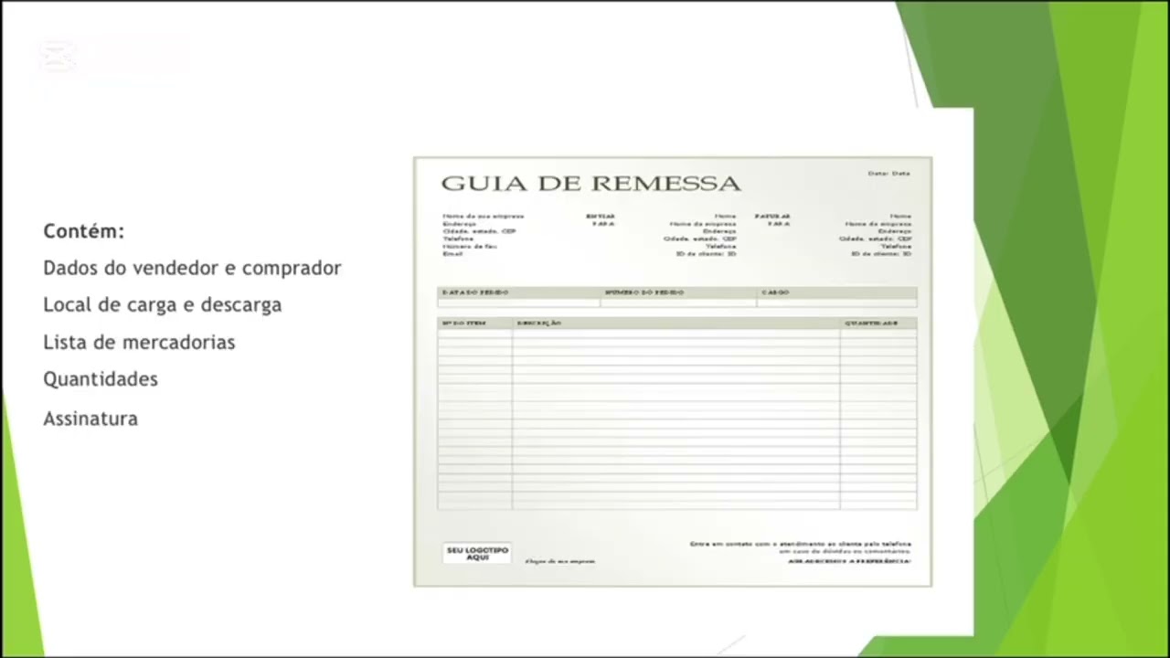 Documentos comerciais e Incoterms 