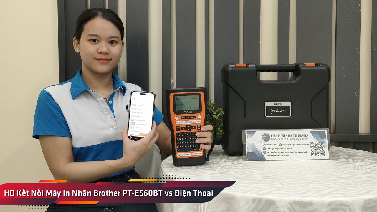 Hướng Dẫn Kết Nối Brother PT-E560BT Với Điện Thoại (Bluetooth & App Pro Label Tool) #thegioimavach