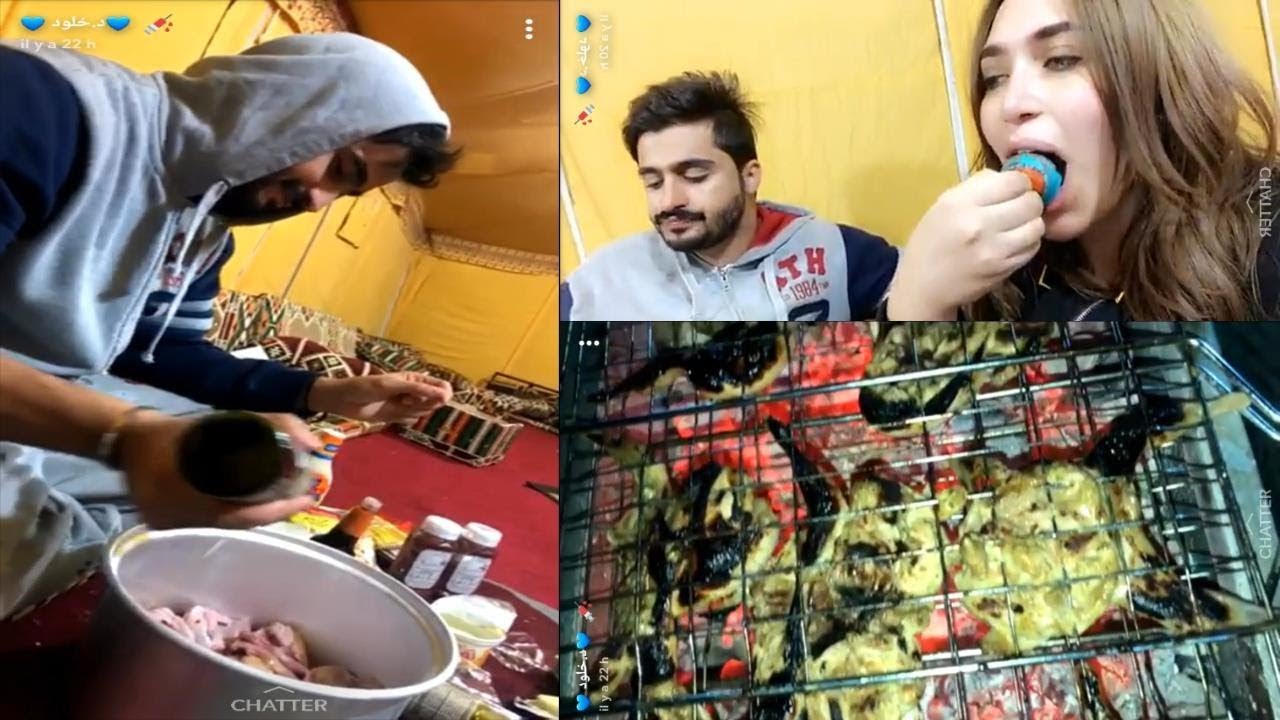 طريقة مميزة لشوي الحمام من اقتراح أمين زوج الدكتورة خلود مع العصير الازرق اكلة شهية
