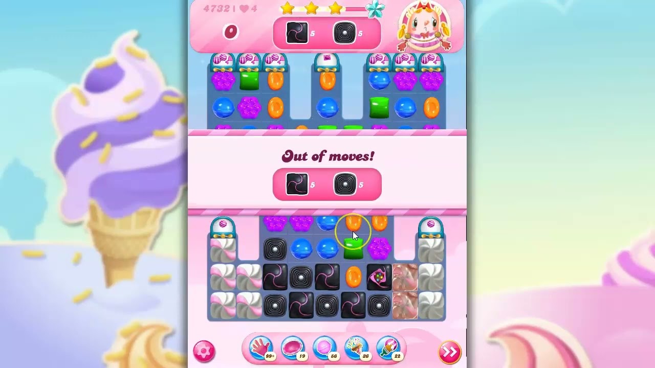 Candy Crush Level 4732 Talkthrough, 26 Moves 0 Boosters