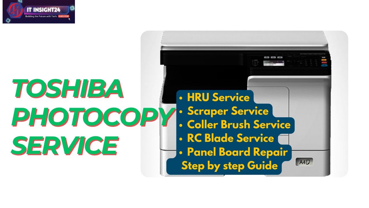 TOSHIBA e-Studio 2523AD Servicing Guide | HRU, Coller Brush, RC Blade, Panel Board Repair