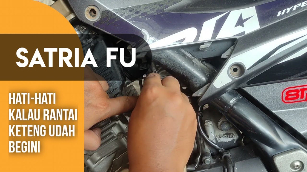CARA CEK KONDISI RANTAI KETENG SATRIA FU #cara #cek #rantai #keteng #kamprat  #satria #ride1motor