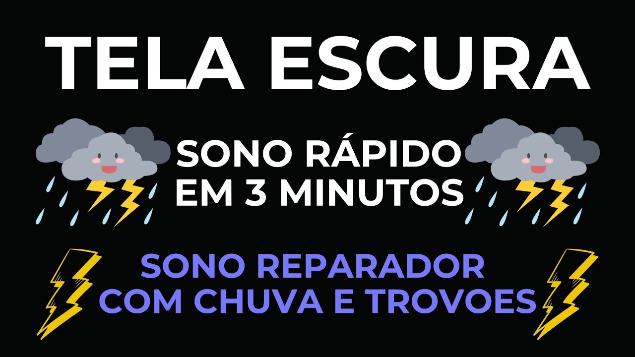 🌧️ Som de Chuva e Trovoadas | Ambiência Calmante para Relaxamento e Sono Profundo