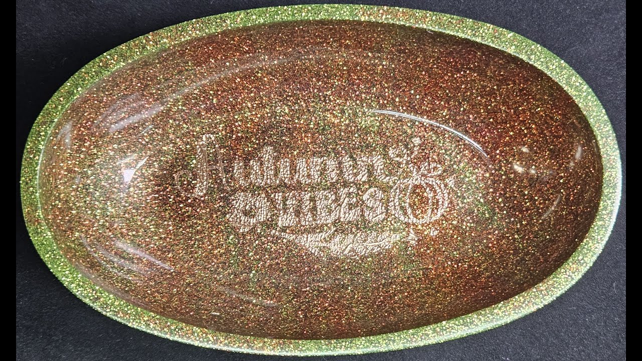 Fall Amber Glow Trinket Dish #12