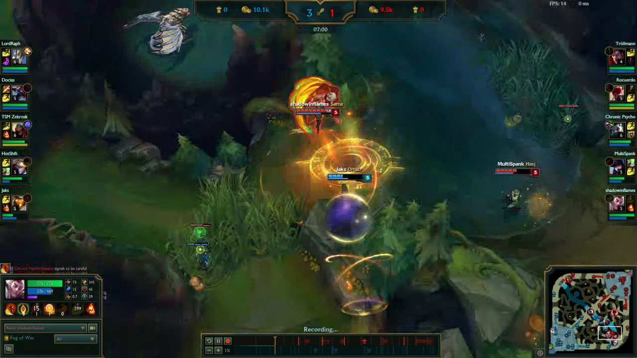 Diamond Rakan outplays Bard league of legends - Diamond Rakan support