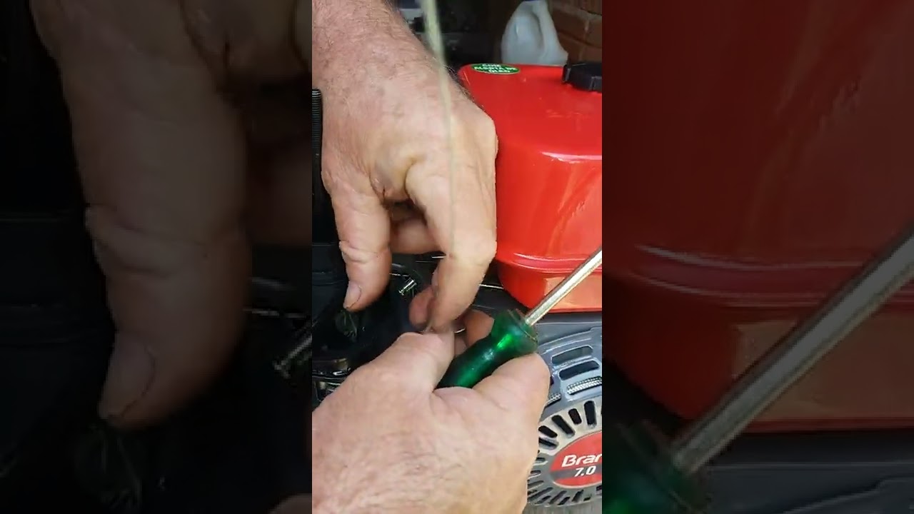 montagem cabo do acelerador motor estacionário branco 7 hp.