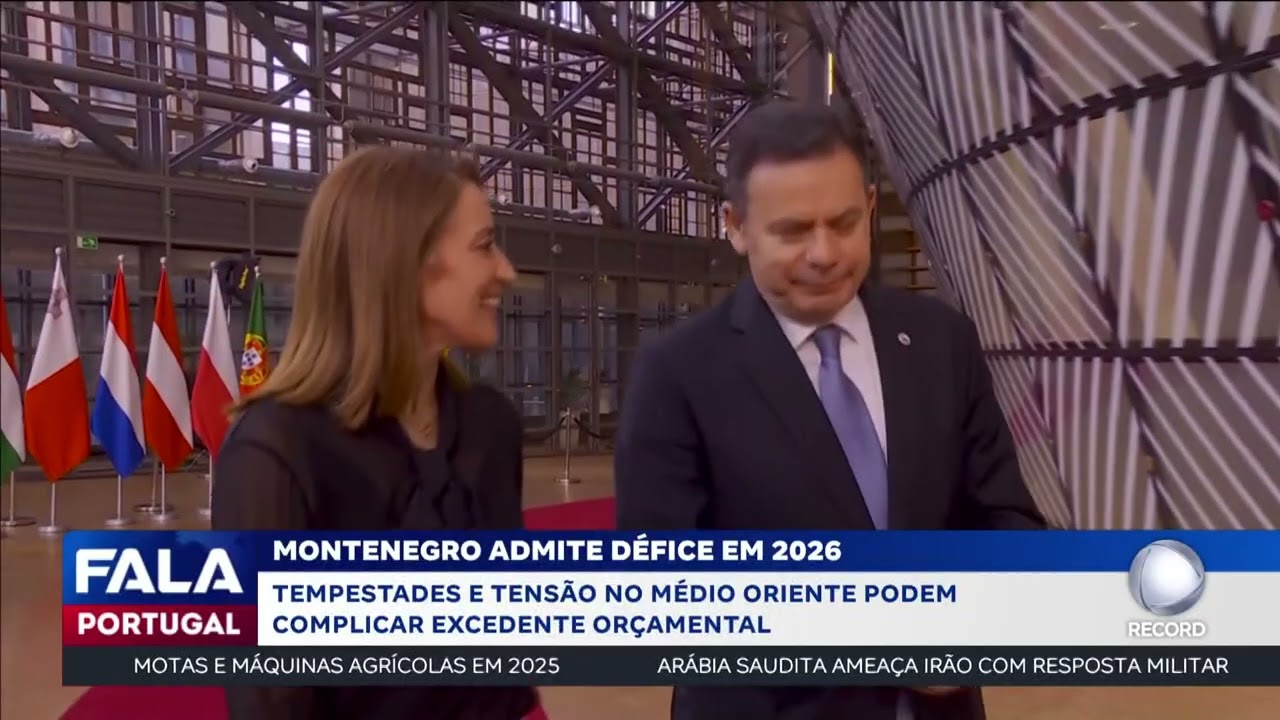 Montenegro admite défice em 2026