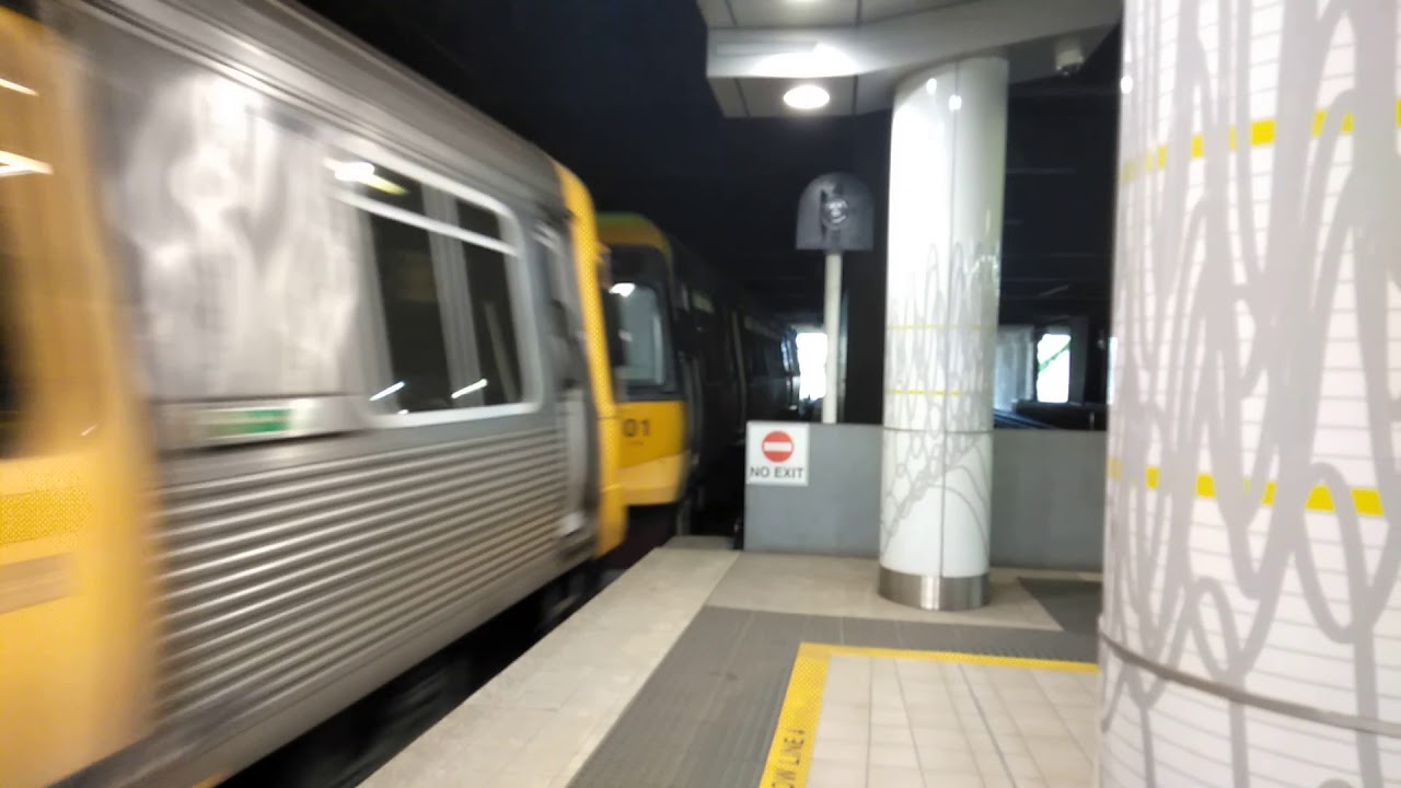 EMU 01 and 27 departing Fortitude Valley