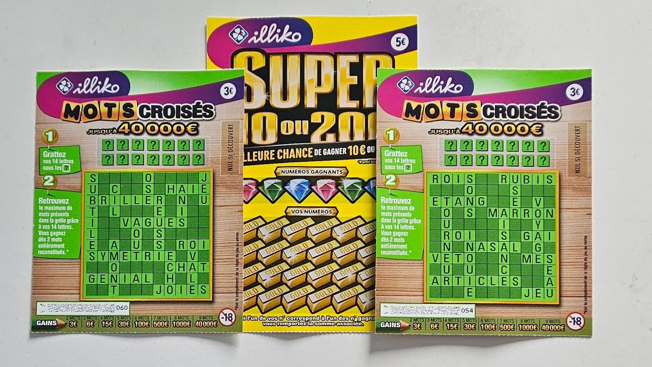 3 TICKETS DE GRATTAGE !!!🤑